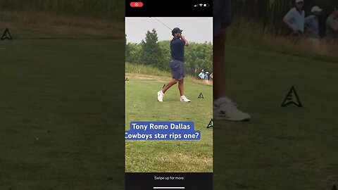 Tony Romo rips one at LIV. Pro am! #tonyromo #golf #tomgillisgolf