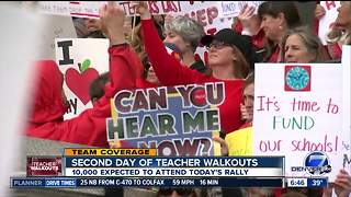 Schools closed across Colorado Friday for day two of teacher walkouts