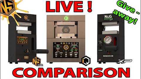 LIVE NugSmasher Comparison Video! Comparing NugSmasher XP, Touch and IQ! And a Special Giveaway!!