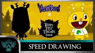 Speed Drawing: Happy Tree Friends Fanon - Blurred | Mobebuds Style