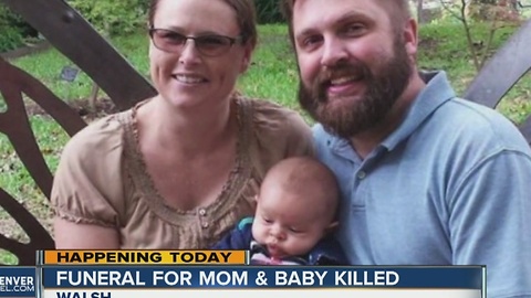 Funeral for murdered mom & baby