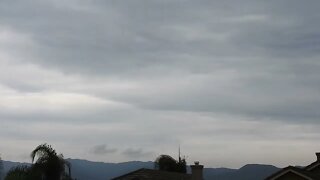 clouds digesting themselves on September 9 & 10, 2022 over Corona, CA USA