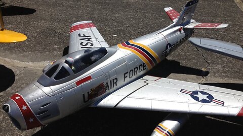 F-86 Sabre EDF Jet at Warbirds Over Whatcom at Bell Air RC Club's Field
