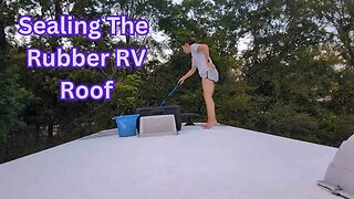 RV Rubber Roof Maintenance | About to hit the road!