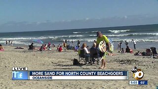 More sand for North County beachgoers