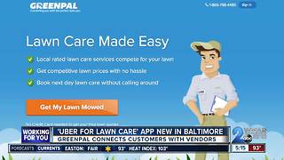 'Uber for lawn care' app new in Baltimore