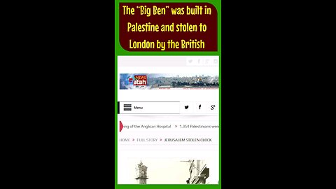 So... The Brits stole Big-Ben from the Palestinians! Bring Big-Ben Back to Palestine! :-) :-) :-)