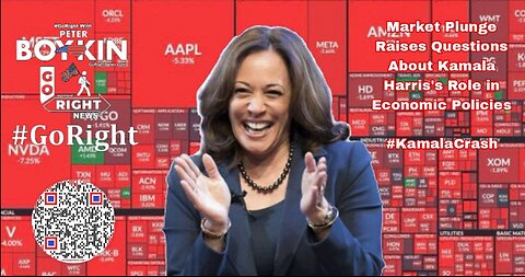 Market Plunge Raises Questions About Kamala Harris's Role in Economic Policies #KamalaCrash