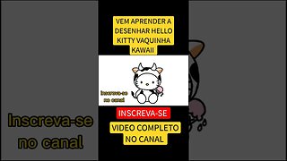 COMO DESENHAR HELLO KITTY VAQUINHA KAWAII #shorts #short #hellokitty #desenhokawaii