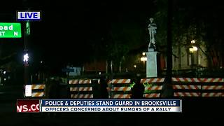 Rumored rally at Confederate statue sparks police presence