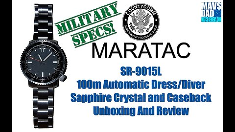 Tough! | Maratac/County Comm 100m Automatic Dress/Diver SR-9015L Microbrand Unbox & Review