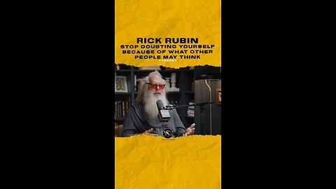 @rickrubin Stop doubting yourself because of what other people may think. #rickrubin 🎥 @jayshetty