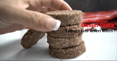 The Best Chocolate Coconut Cookies - yummy keto desserts