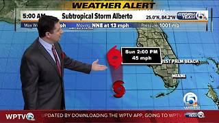 5 a.m. Alberto update