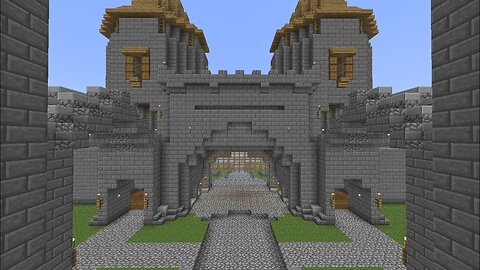 Minecraft: Medieval Castle Gate in redstone [part 103 season 1]