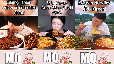Korean Ramen & Kimchi ASMR😋