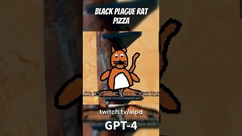 Black Plague Rat Pizza #ai #gpt4 #chatgpt #aishowcase