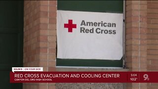 Cooling center set up at CDO High School during Bighorn Fire evacuations