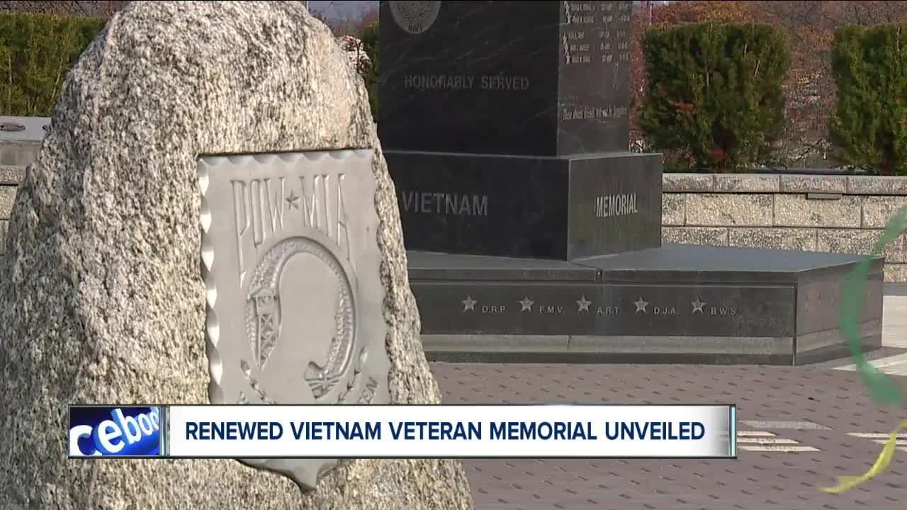 Renewed Vietnam Veteran Memorial unveiled