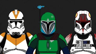 Drawing Clone Trooper and Mandalorian Helmets 3