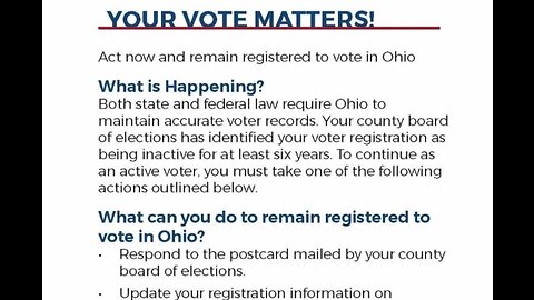 Ohio set to move forward with plan to remove 200,000 names from the active voter roll
