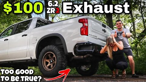 Installed a $100 Exhaust on my Brand New $73,000 6.2 Silverado ZR2!