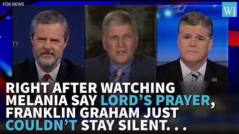 Right After Watching Melania Say Lord’s Prayer Franklin Graham JustCouldn’t Stay Silent…