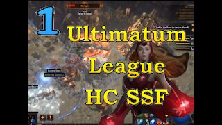 Path of Exile | Hardcore Ultimatum League SSF Part 1 | 4h+ of Trovo Live Stream!