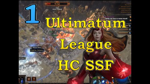 Path of Exile | Hardcore Ultimatum League SSF Part 1 | 4h+ of Trovo Live Stream!