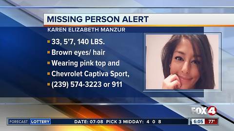Cape Coral Police issue missing person alert for Karen Manzur