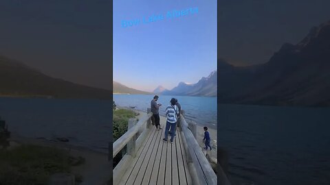 World Famous Banff National Park Bow Lake & Bow Glacier BurnEye Explores #shorts