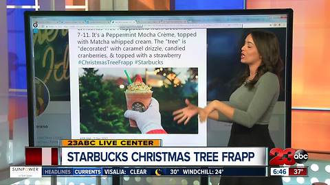 NEW: Starbucks releases Christmas Tree Frappuccino