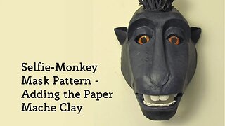 Paper Mache Selfie Monkey Mask