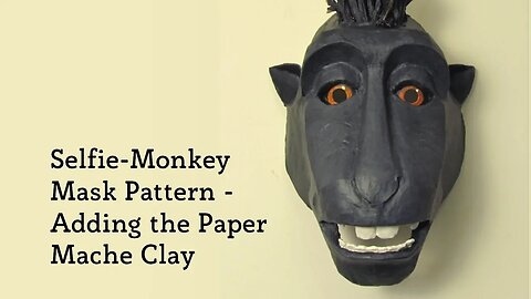 Paper Mache Selfie Monkey Mask