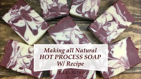 How to make All Natural fluid Hot Process crock-pot Soap, Recipe included | Ellen Ruth Soap