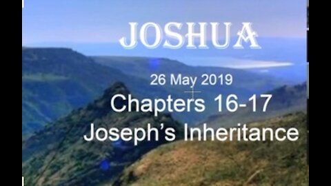 Joshua 16 17 Joseph's Inheritance