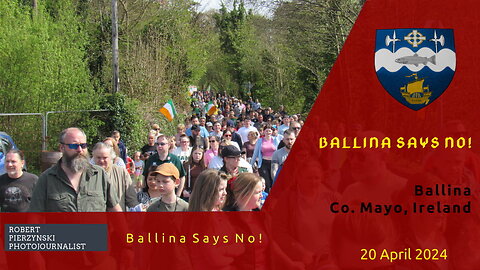 Ballina Says No Protest - March through the city