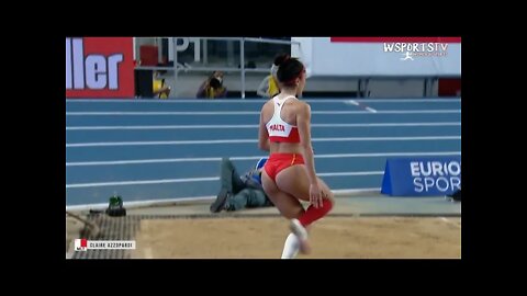 Claire Azzopardi - Long Jump | 2021 European Indoor Championships