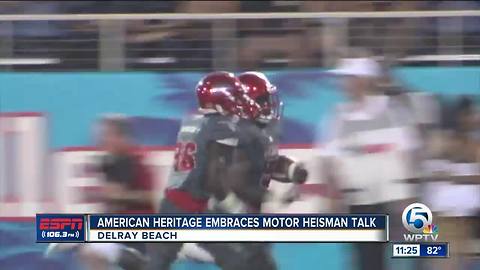 American Heritage inspired by Devin Singletary's Heisman talk