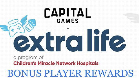 CG Extra Life Charity Event Bonus Rewards for Players