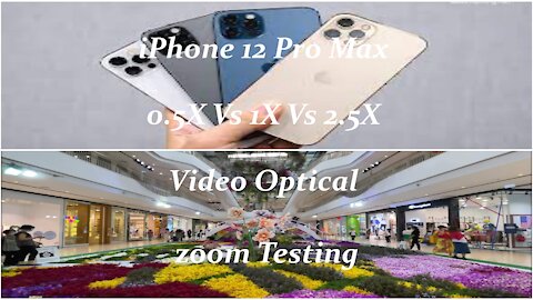 iPhone 12 Pro Max 0 5X Vs 1X Vs 2 5X Video Optical zoom Testing