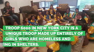 First Ever Girl Scout Troop Formed for Homeless Children Just Sold Over 30K Boxes of Cookies