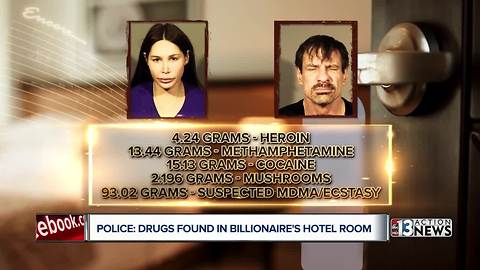 Police: 128 grams of drugs found in Las Vegas hotel room with tech billionaire
