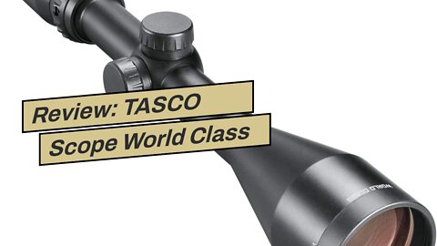 Review: TASCO Scope World Class 3-9x40 3030 Duplex WRings TWC3940, Black, Large