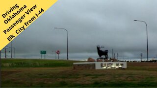 Oklahoma Passenger view of the rolling prairie of Elk City Oklahoma