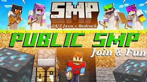 Minecraft Live SMP 24/7 Server | Join 24/7 SMP | JOIN AN FUN