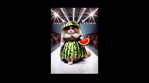 Fashion show with vegetables 🤣🤣
