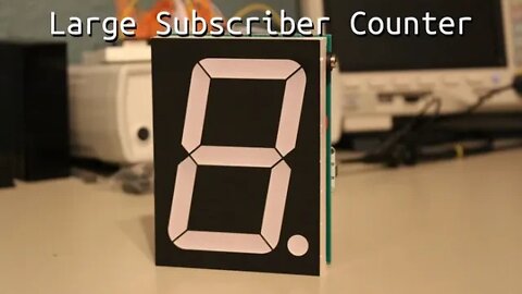 Internet Subscriber Counter - Use ESP8266 and Shift Registers to Display Internet Subscribers