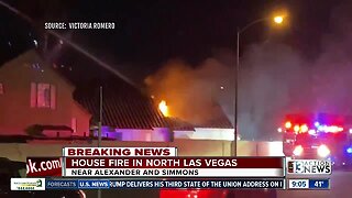 Firefighters respond to house fire in North Las Vegas
