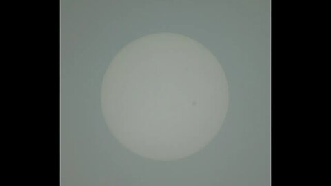 21.01.2023 1108 & 1134 NEUK - The Sun and a Sun Spot, through a foggy filter